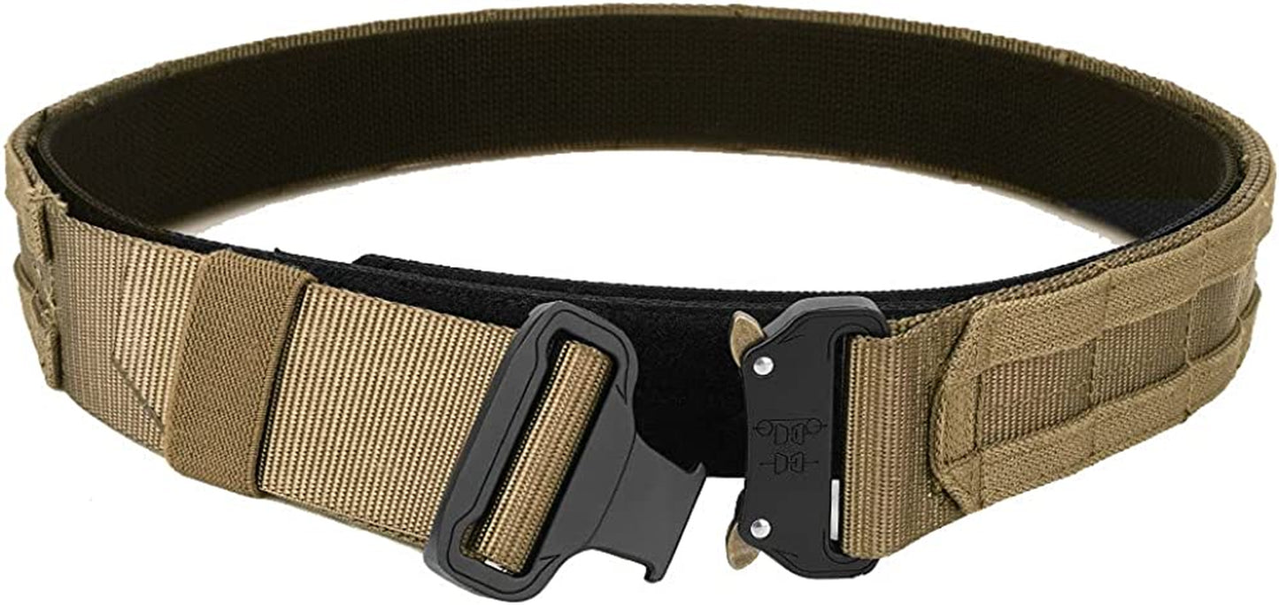 Quick Release Rigger MOLLE Belt 1.75 Inch Inner & Outer Tactical Heavy Duty Belt