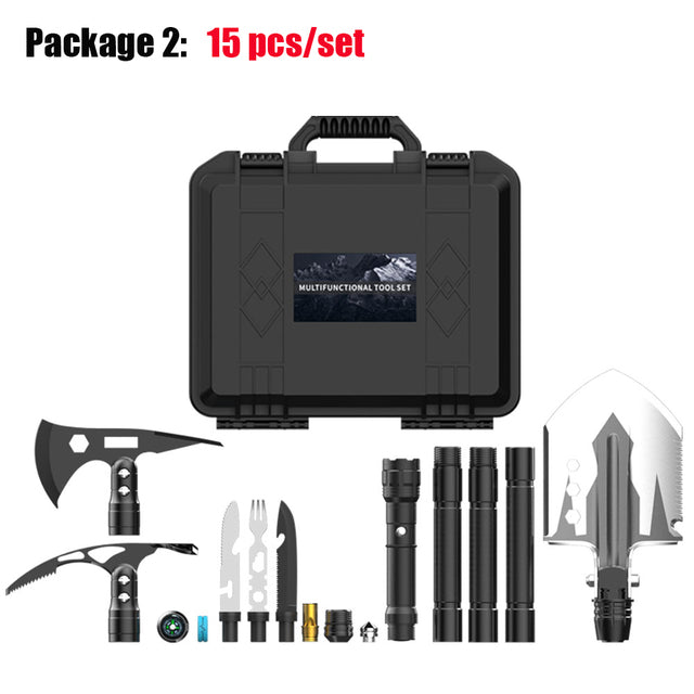 Multi-Function Axe-Shovel-Spear Kit