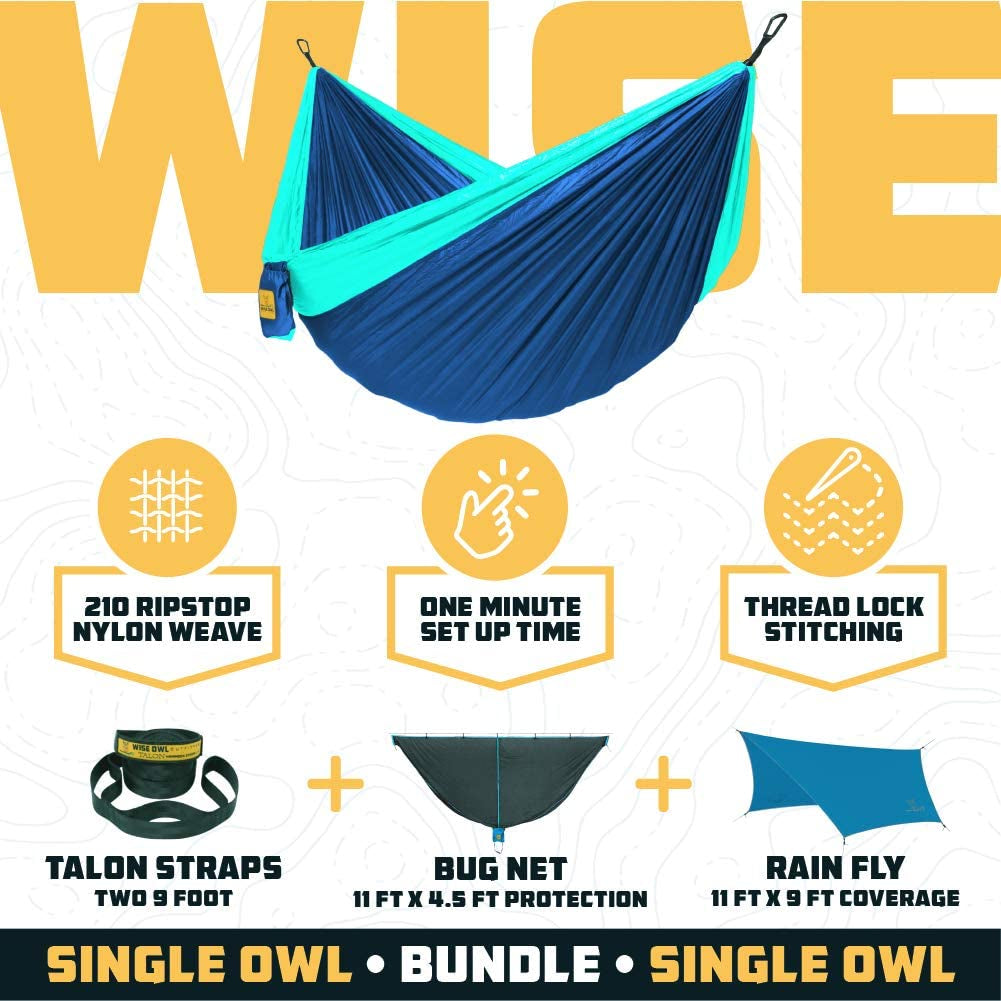 Hammock Camping Double & Single with Tree Straps -