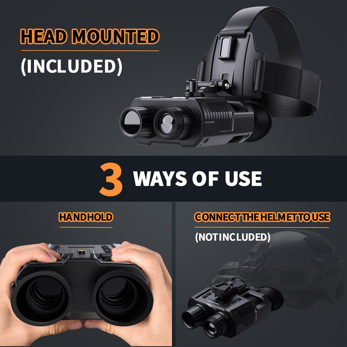 Head Mount Night Vision Binoculars