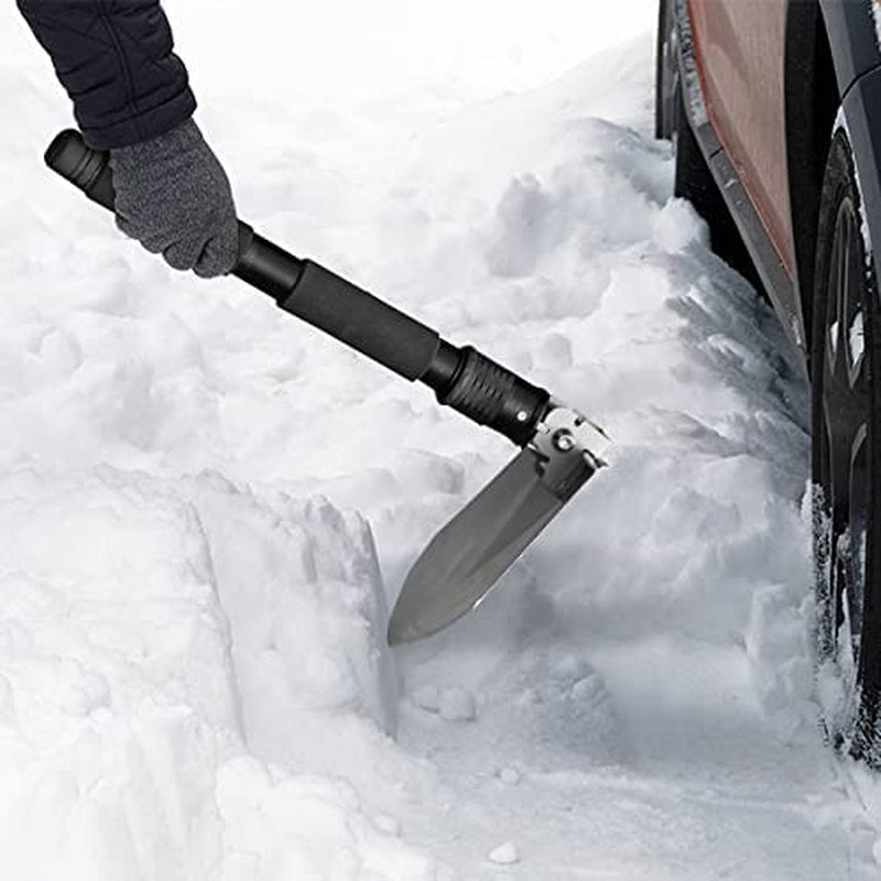 Military Folding Shovel Multitool (C1) - Portable Foldable Survival Tool - Entrenching Backpack Equipment for Hiking Camping Emergency Car - Gifts for Men Dad Husband, Father'S Day