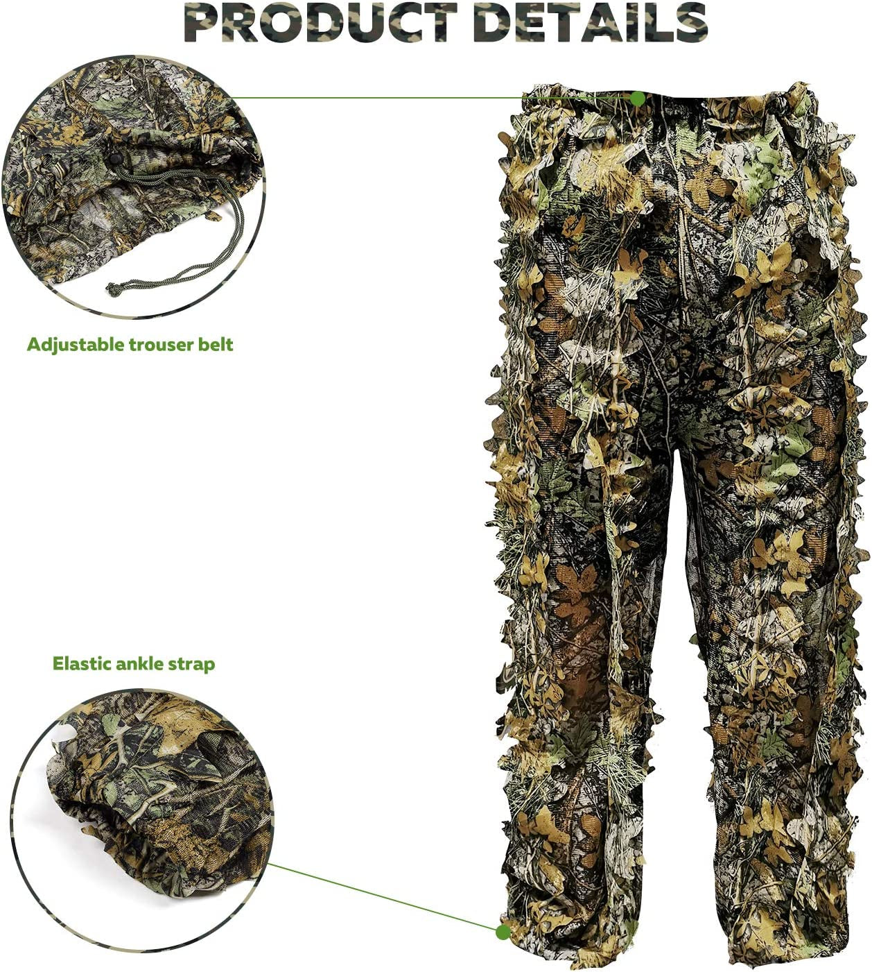 Upgrade Ghillie Suit Outdoor 3D Lifelike Super Lightweight Hooded Camouflage Clothing Jungle Woodland Hunting Shooting