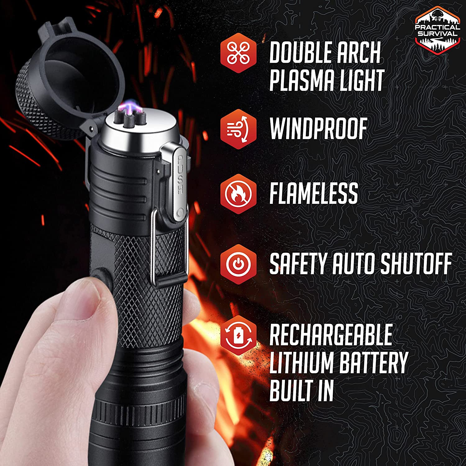 Rechargeable Torch/ Plasma Lighter 