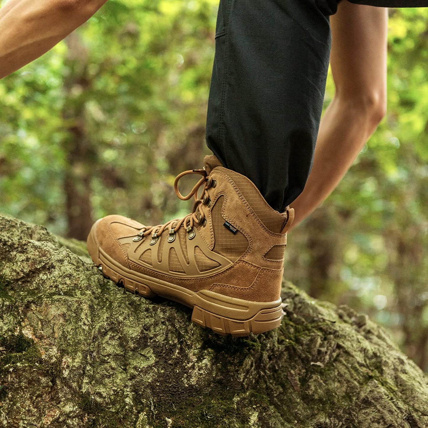 Men'S Tactical Waterproof Lightweight Hiking Boots Military Combat Boots Work Boots(Coyote Brown 8 M US)